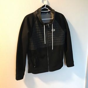 Cutter & Buck - Green Bay Packers! Mens Download Discovery Hybrid Solid Jacket